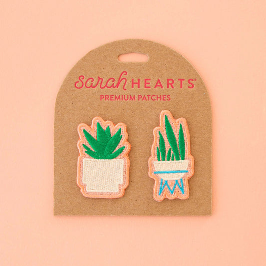 Snake Plant & Succulent Embroidery Patch