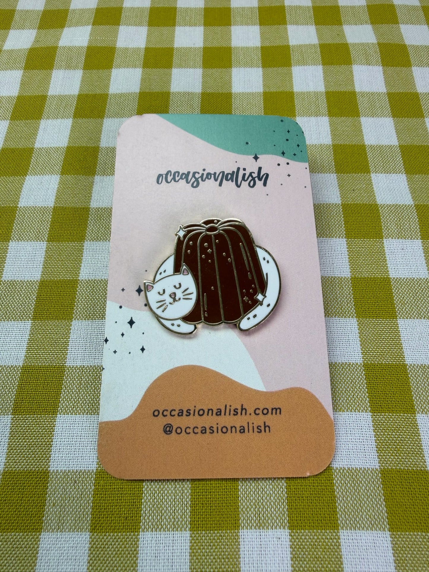 Occasionalish Canelé Cat Enamel Pin