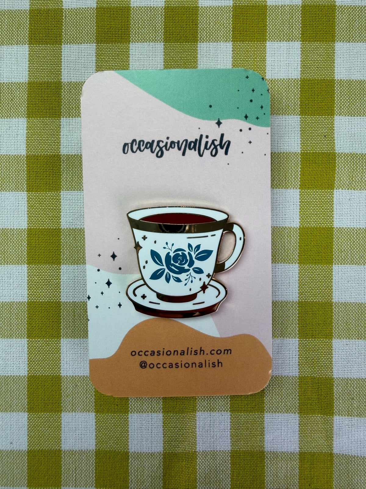 Occasionalish Teacup Enamel Pin