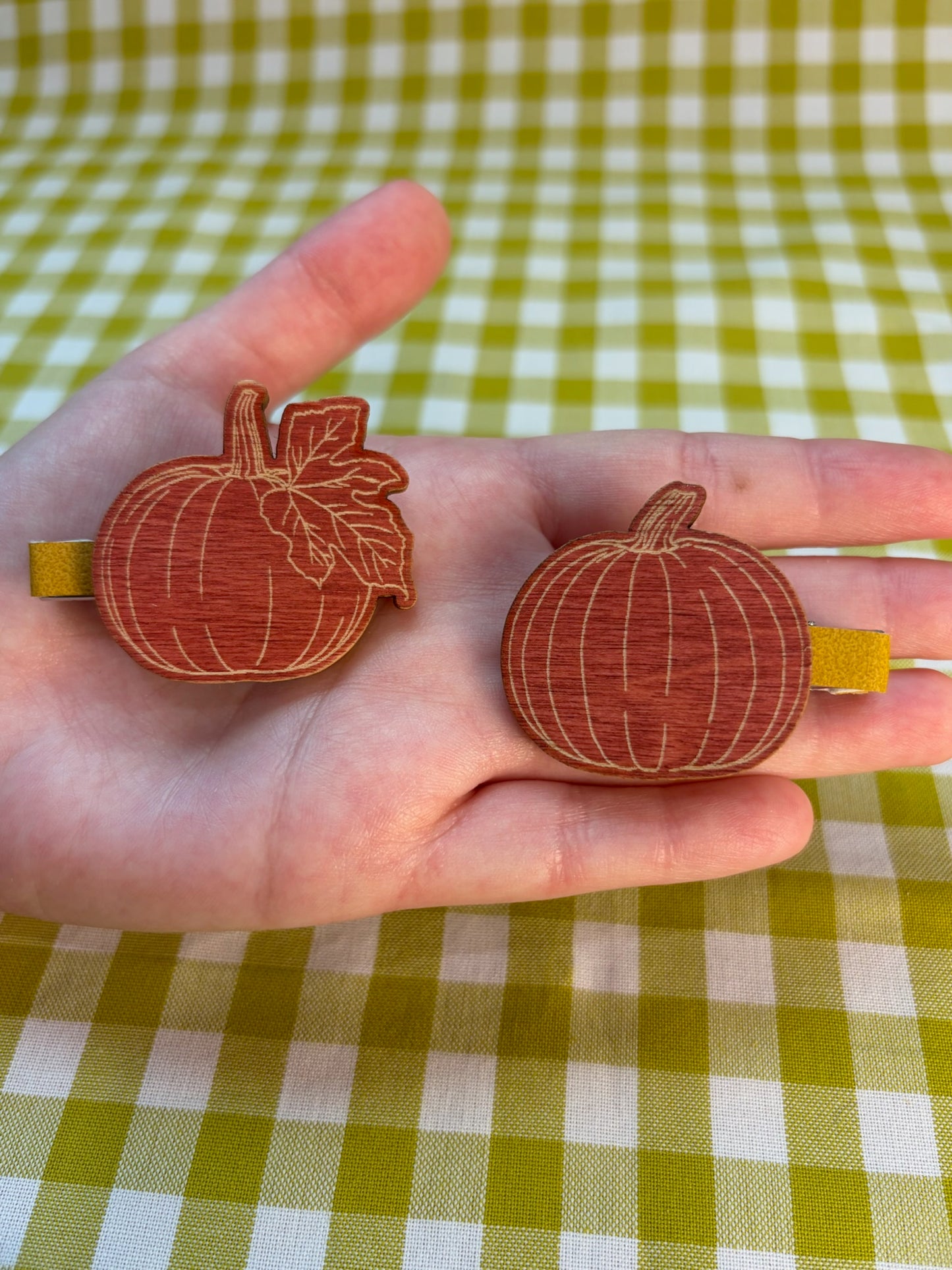 Oak Hollow Hair Clip: Pumpkin Patch