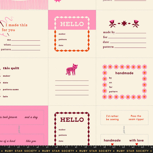 PREORDER RSS 1-800-Calico Thanks I Made This Panel Pink