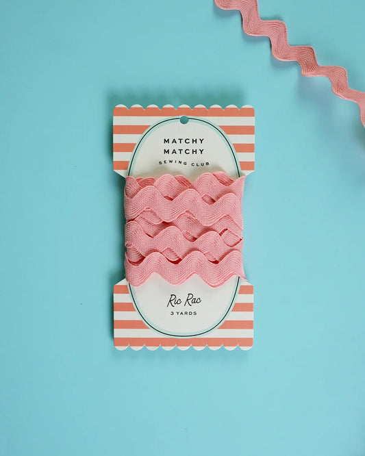 Big Rig Rac Trim- Pink Taffy