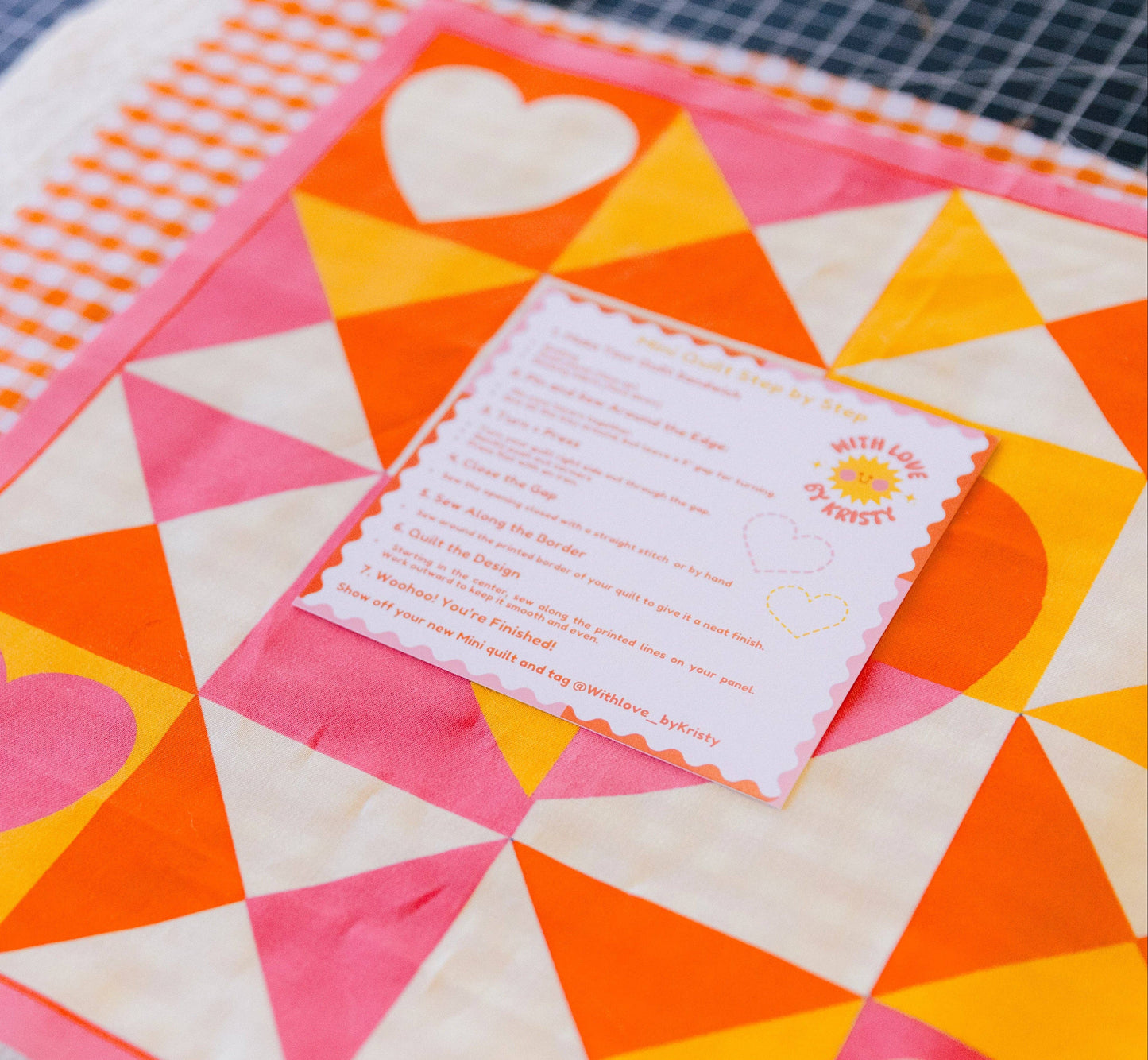 With Love by Kristy The Color Me Quilt Kit