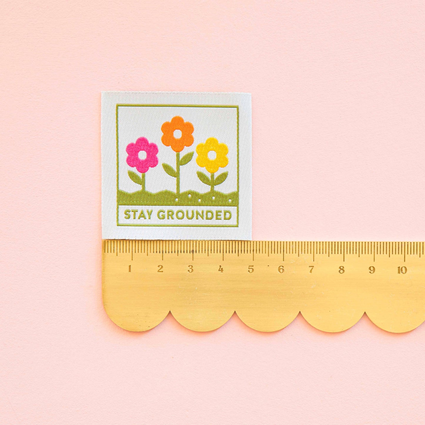 Stay Grounded Large Woven Labels