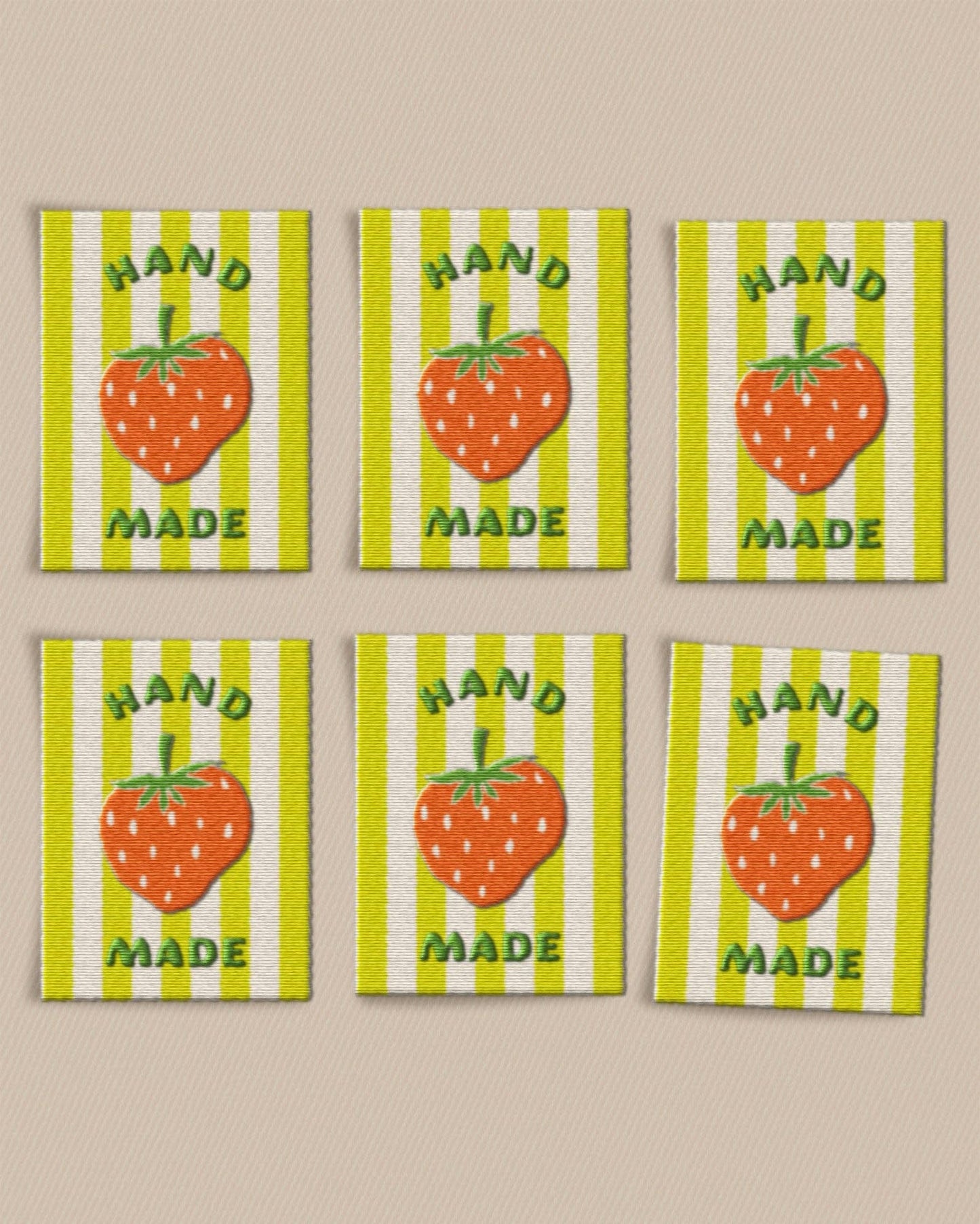 Matchy Matchy Strawberry Large Garment Labels