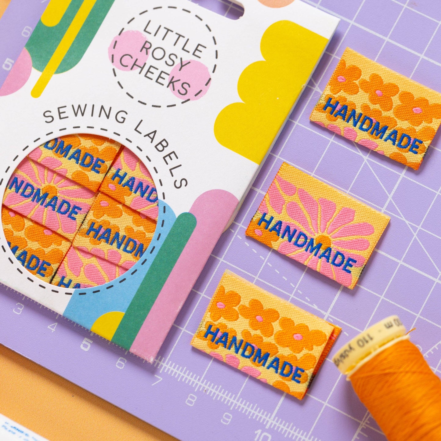 Little Rosy Cheeks- Handmade Flower Power Labels