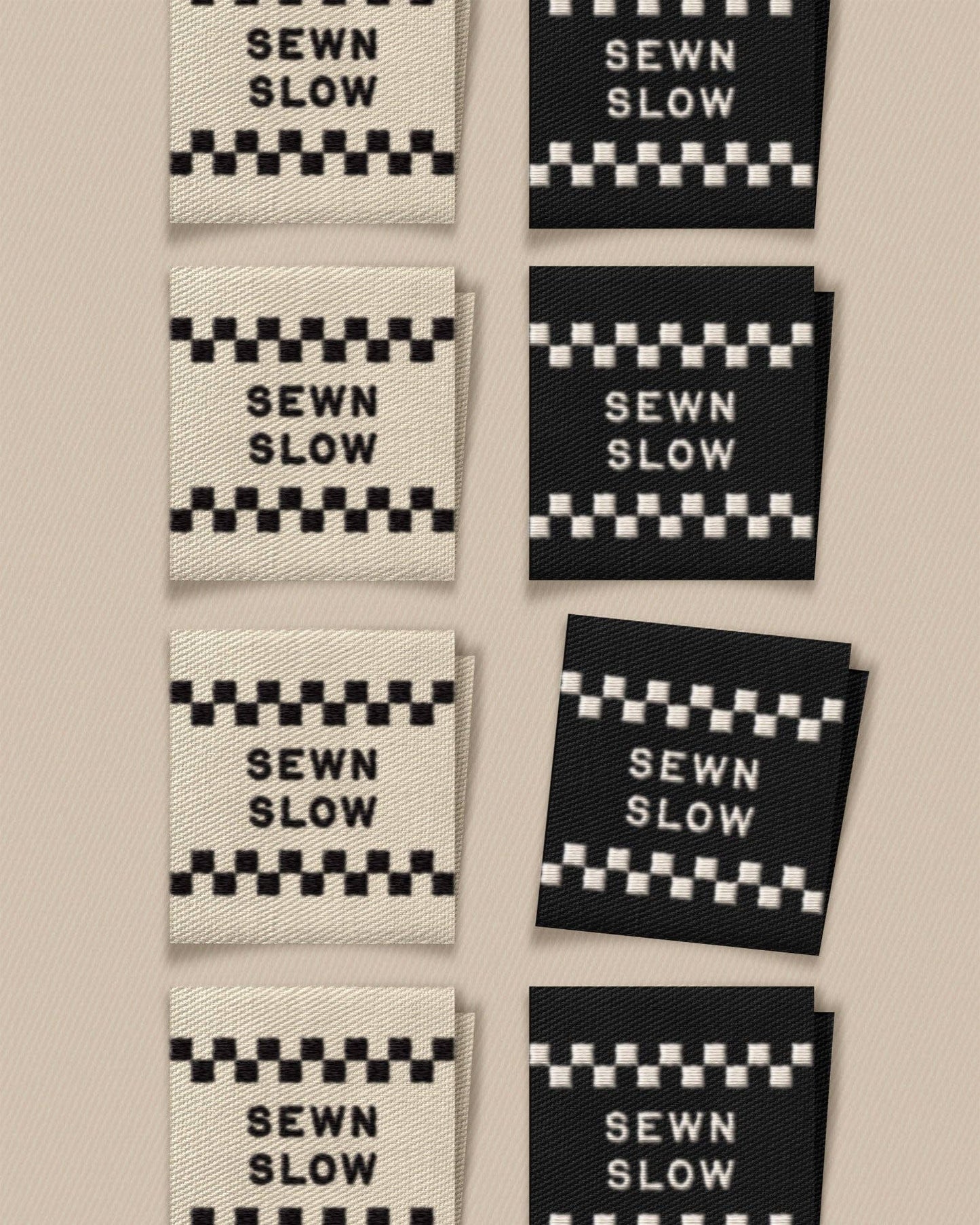 Matchy Matchy Sewn Slow Square Garment Labels