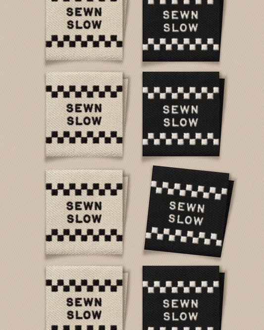 Matchy Matchy Sewn Slow Square Garment Labels