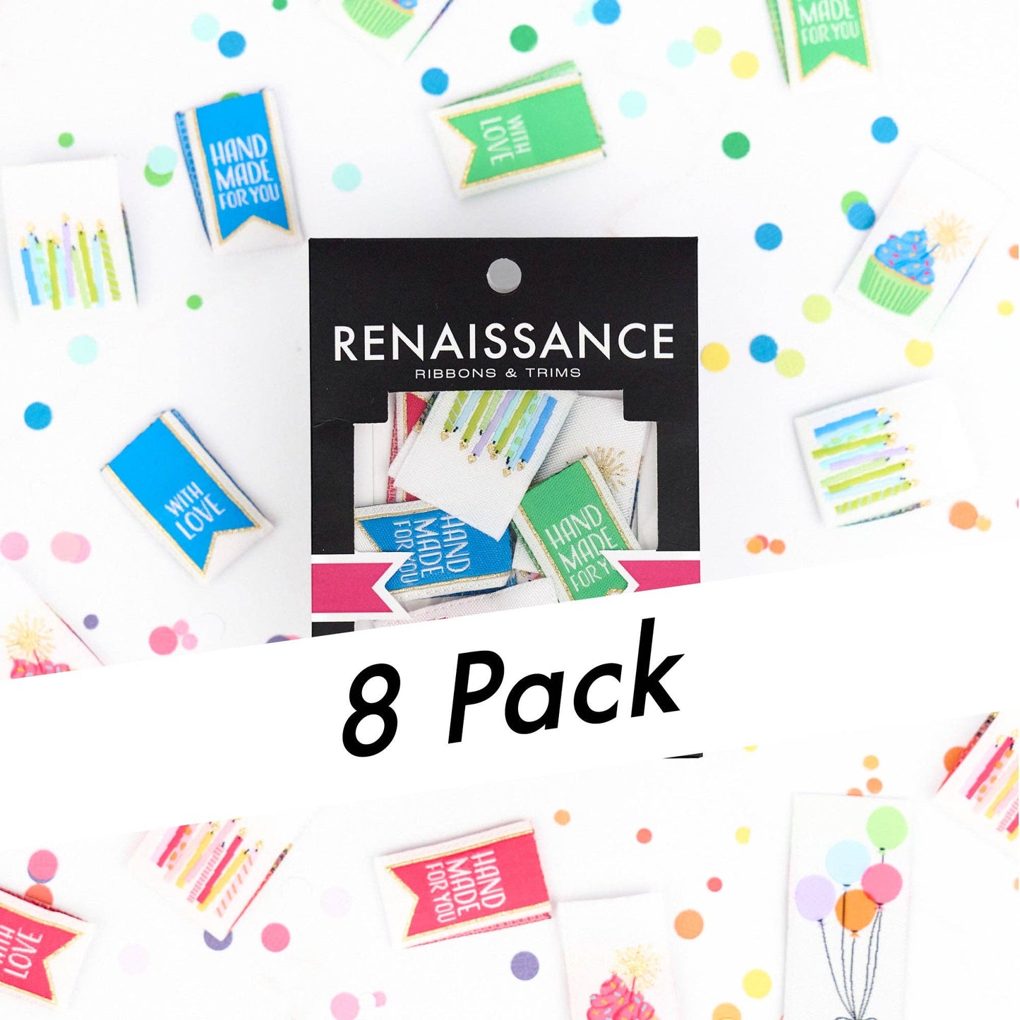 Renaissance Ribbons Happy Birthday Label Pack